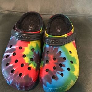 Crocs Unisex Adukt Classic Liner Tie-Dye Clog size 12